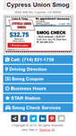 Mobile Screenshot of cypresssmogcheck.com